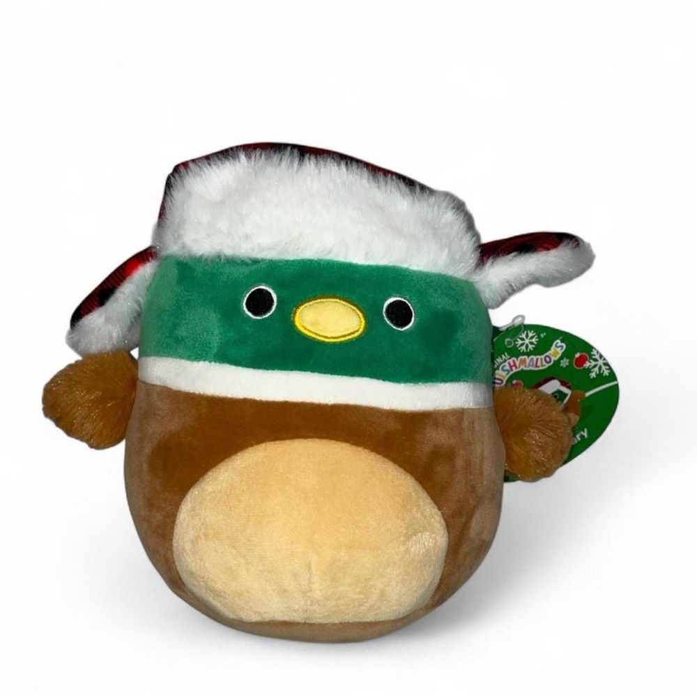 NWT Squishmallows Avery the Duck (Green, Brown, Cream)